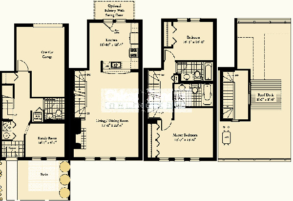 845 N Kingsbury Floorplan - The Village Home*